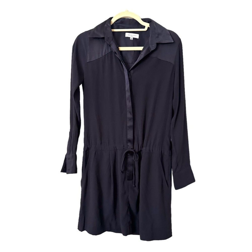 WAVERLY GREY Shirt Dress in Navy Blue Sz XS